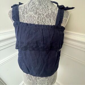 Rachel & Chloe Kids Girls Navy Blue Blouse Size 8 New